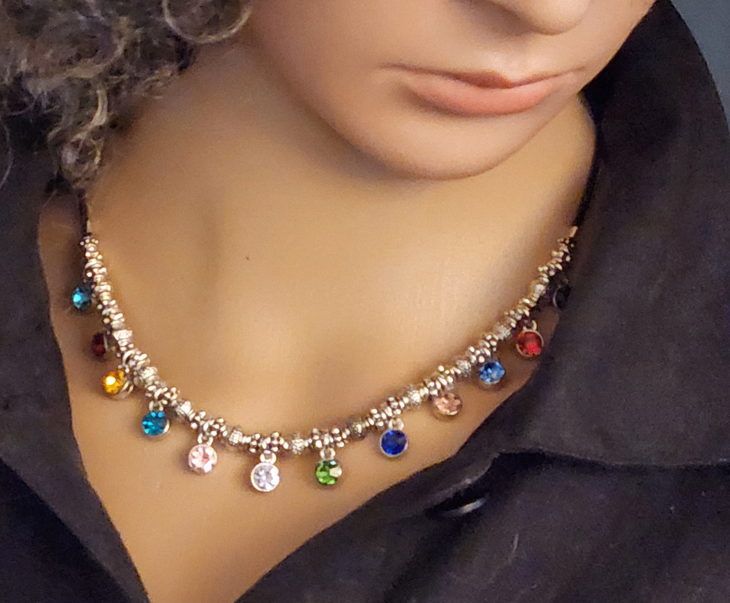 CELESTIAL BIRTHSTONE CHOKER