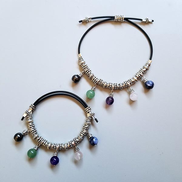 FIVE STONE ADJUSTABLE HEALING BRANKLET