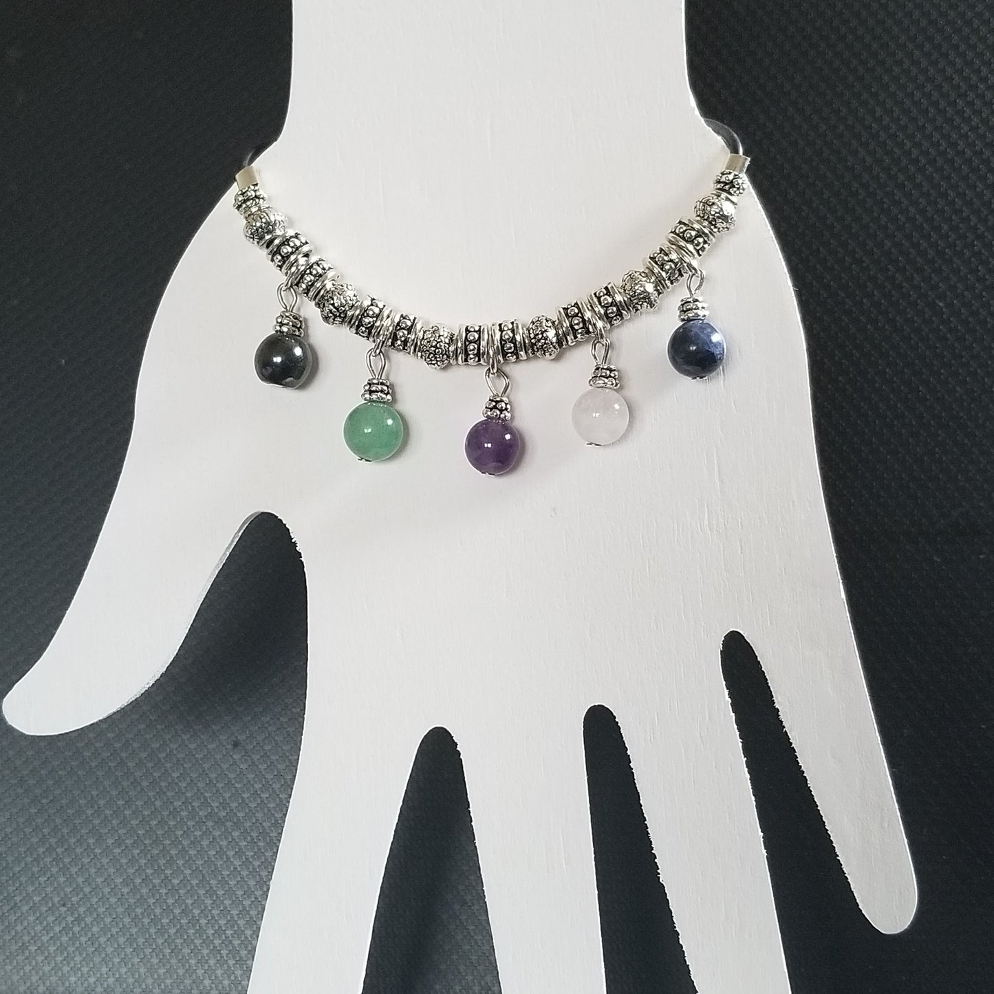 FIVE STONE ADJUSTABLE HEALING BRANKLET