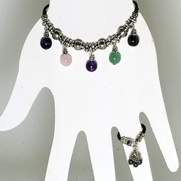 FIVE STONE ADJUSTABLE HEALING BRANKLET