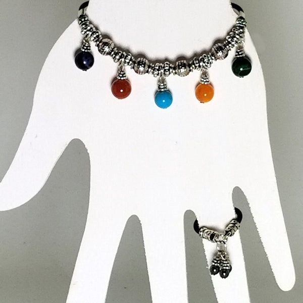 FIVE STONE ADJUSTABLE HEALING BRANKLET