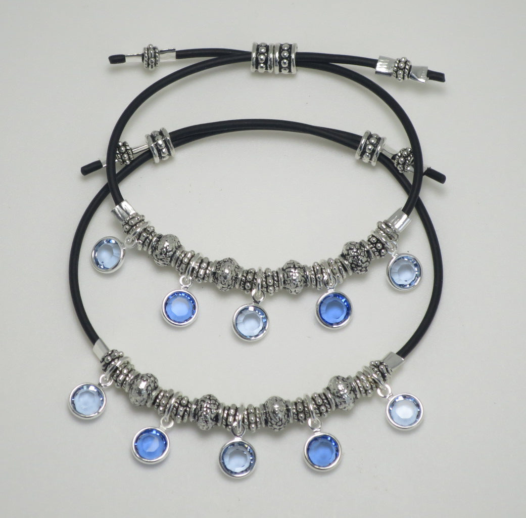 CRYSTAL CHANEL DROPS BRANKLETS (ADJUSTABLE BRACELET AND ANKLET)