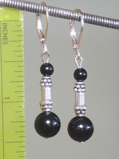 DOUBLE BALL STONE EARRINGS