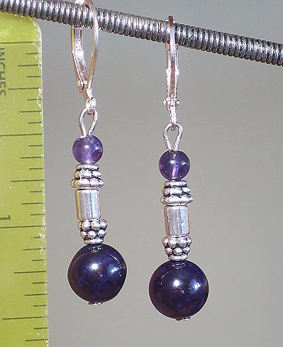 DOUBLE BALL STONE EARRINGS