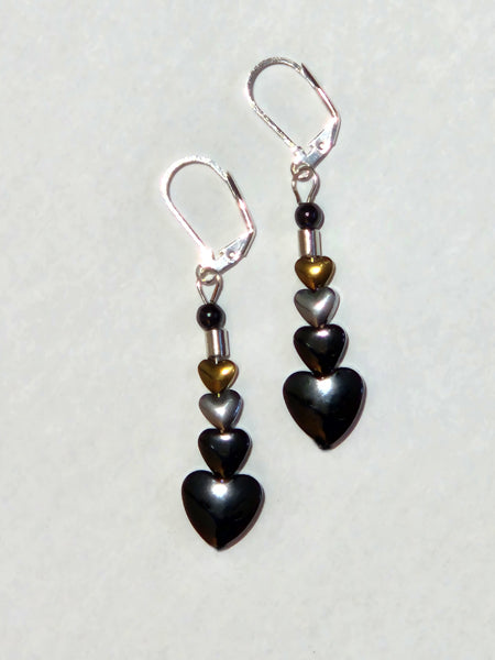 MEDIUM HOLLI HEART 3 HEART EARRINGS