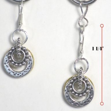 SMALL DOUBLE RING EARRING