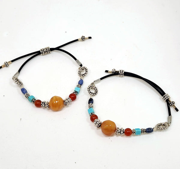 AMBER BRANKLET   (ADJUSTABLE BRACELET/ANKLET