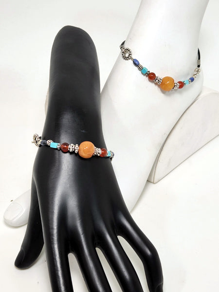 AMBER BRANKLET   (ADJUSTABLE BRACELET/ANKLET