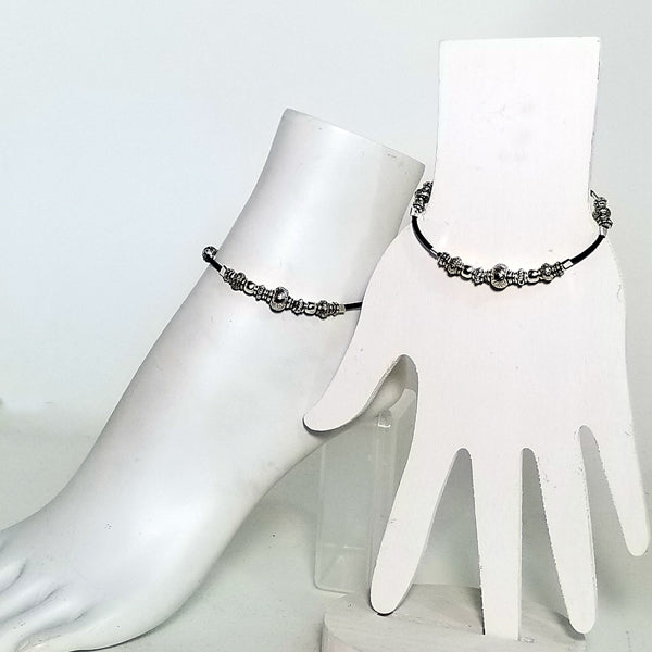 SILVER BEAD BRANKLET