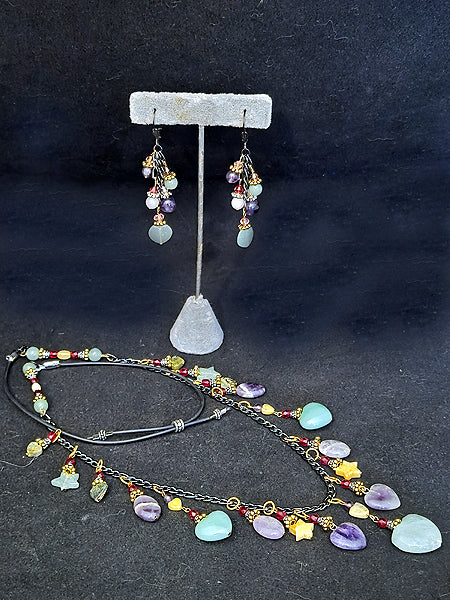 PASTEL HEART ADJUSTABLE NECKLACE
