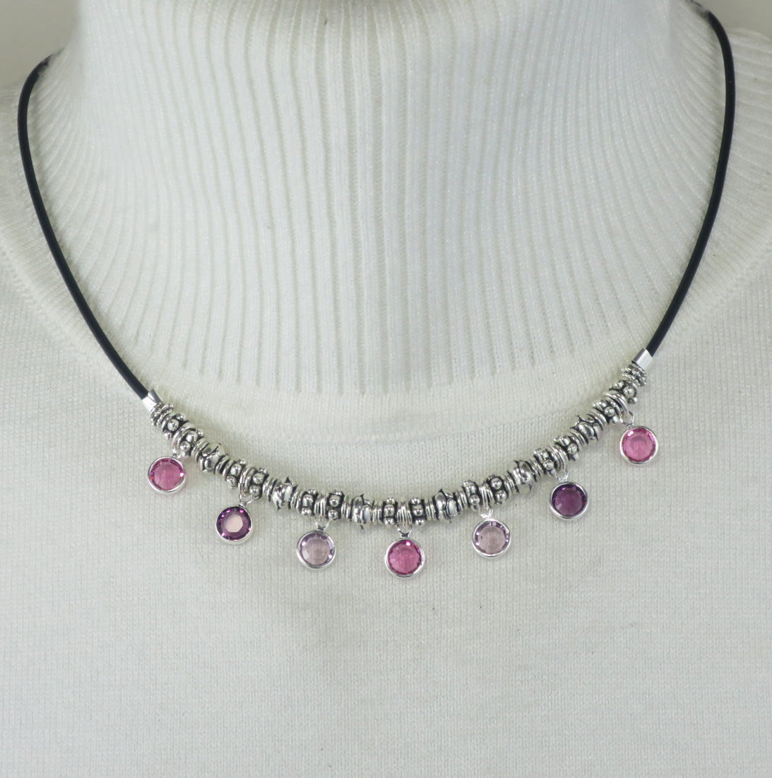 GENUINE CRYSTAL CHANEL DROP CHOKER NECKLACE