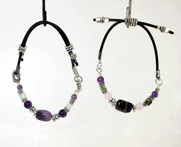 AMETHYST BRANKLET  (ADJUSTABLE BRACELET/ANKLET)